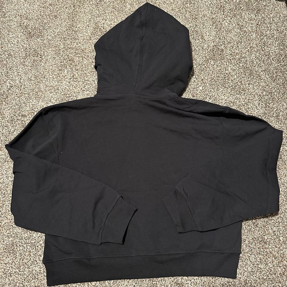 SIGNE Women's Crop Full Zip Hoodie Size S In Black - Picture 2 of 9